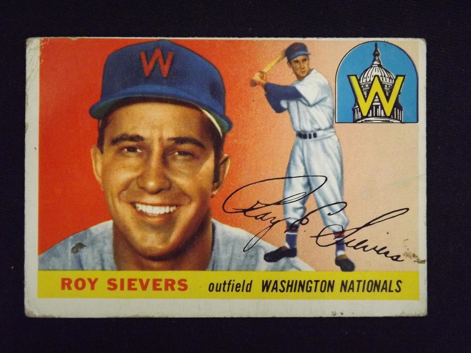 1955 TOPPS #16 ROY SIEVERS NATIONALS