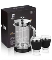 New BARISTA French Press Coffee Maker with 22