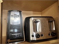 4 Slice Toaster; Hamilton Beach Electric Can