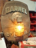Barrel Of Beer Sign - Works!