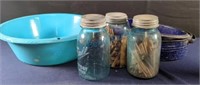 Enamelware and vintage ball jars