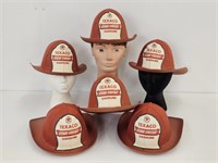 6 - TEXACO FIRE CHIEF HAT - FORMED CARDBOARD