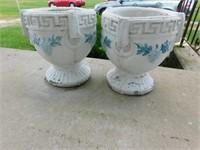Decorative Cement Urns (2)