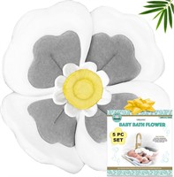Flower Bathtub for Baby Organic 5pc Set