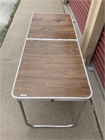Foldable aluminum table 60”x24”x28”