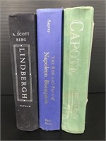 Lindbergh, Napoleon and Capote books