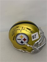 SIGNED MINI HELMET JJ SMITH SCHUSTER