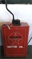 TEXACO MOTOR OIL METAL/ENAMEL CAN