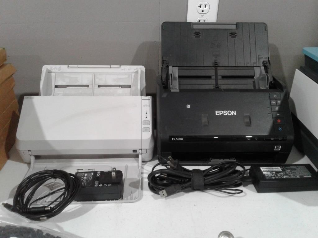 (2) Epson & Fujitsu Document Scanners