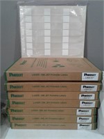 (7) Boxes Panduit Laser Inkjet Labels