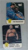 Lot of 2 Hostess Mini WWF Wrestling cards WWE