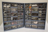 Vintage Drawer Metal Storage Cabinet w/ Content