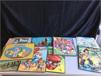 Vintage Puzzles, Whitman, Disney,