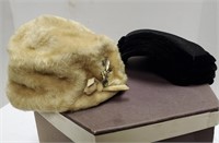 Mystere imported fur women's hat and other hat.