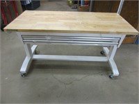 Adjustable Height utility table, 46 x 24" See Desc