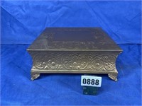 Metal Embossed Square Stand, 12x12x4.75"