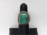 .925 Sterling Silver Turquoise Ring