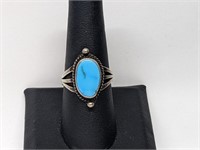 .925 Sterling Silver Turquoise Ring