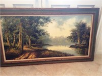 VTG Original Oil on Canvas Landscape