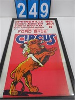 FORD BROS CIRCUS POSTER, GENTNERS AUCTION
