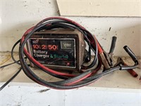 Battery Charger Starter & Jumper Cables Untested