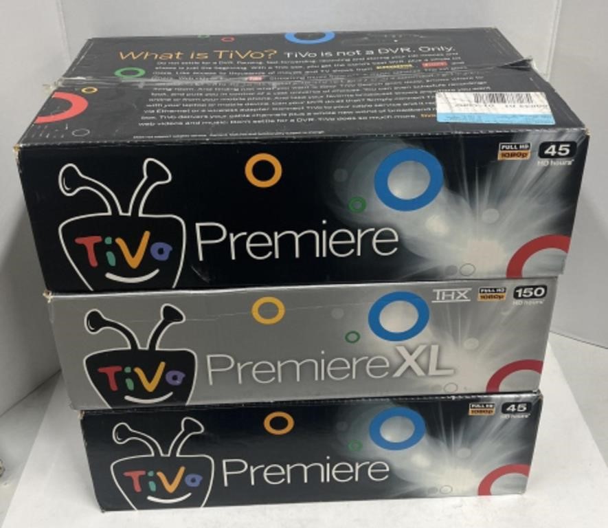 (R) 3 TIVO Premiere And Premiere XL DVRs. 6 x 19