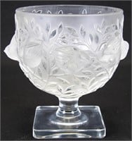 Lalique 'Elizabeth' Frosted Crystal Vase