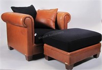 Ralph Lauren Club Chair and Ottoman