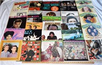 LOT - ASSORTED RECORDS - COUNTRY, 50's ROCK, ETC.
