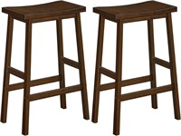 New $75 Bamboo Bar Stool Set of 2 (Brown)