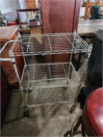 Metal kitchen cart 36x18x24 wheels