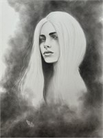 Julia Gabrielov "Black Smoke" Pastel & Colored
