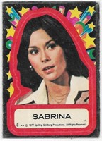 1977 Topps Charlie's Angels Sticker #3 Sabrina