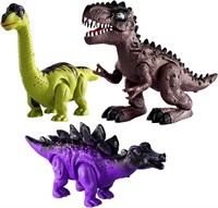 New TEMI 3 Pack Electric Walking Dinosaur Toys