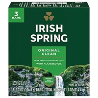 Irish Spring Original Deodorant Soap 3 Bars, 2 Pac