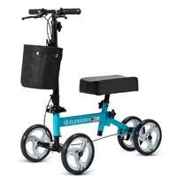 ELENKER Knee Scooter with Basket Dual Braking Syst