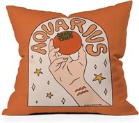Throw Pillow, 20" x 20" Aquarius