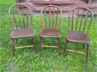 Childrens spindle back chairs - sturdy
