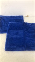 New - 2 x Faux Fur Pillow Cases - 15.7” x