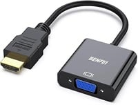 HDMI to VGA, Benfei Gold-Plated HDMI to VGA Adapte