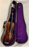 Stradivarius Copy? Violin in Leather Case  - AS IS