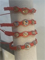 4- Nylon religious Bracelets adjustable
