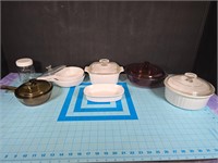 Asst Corningware & Pyrex baking dishes