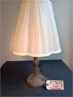 22" Tall Bronze Washed Metal Table Lamp.