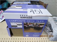 Composite deck tiles 2-7.75 sq ft