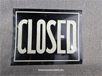 Small Tin Closed Sign