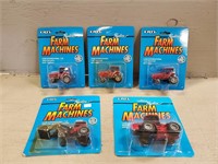 (5) ERTL Replica Farm Machines Die-Cast Tractors