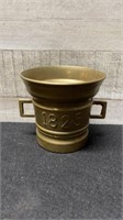 Vintage Brass/ Copper Heavy Fancy Brass Cup Marked