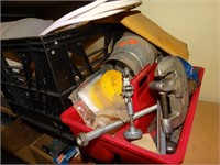 Contents of shelf:  pipe cutter, masks, washers,