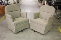 (2) Upholstered Living Room Chairs